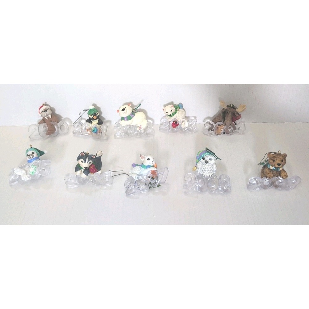 Hallmark 2000-2009 Cool Decade‎ Keepsake Ornaments Set of 10